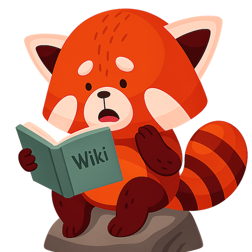 Home 1 red panda reading Wiki